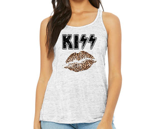 KISS w/ Leopard Print Lips Below