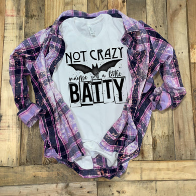 Not Crazy ... Maybe Just A Little Batty - Black Ink