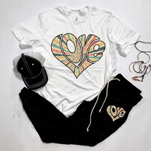 Love Heart w/ Stripes