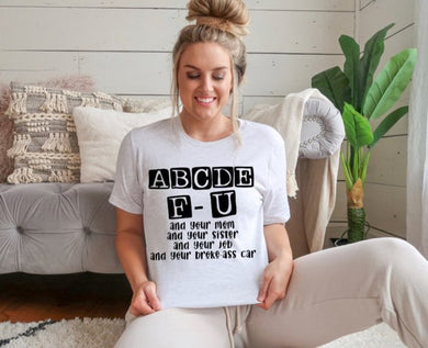 abcdeFU w/ Black - Design 3