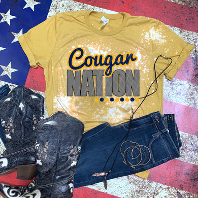 Cougar Nation w/ Navy & Gold - 12 Style Options