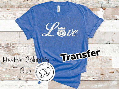 Emergency Responders - Police - White Ink - Screen Print Transfer - DIY - Graphic Tee