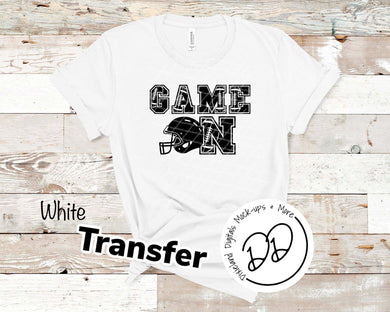 Game On - Black Ink - Screen Print Transfer - Sublimation Transfer - DIY - Graphic Tee
