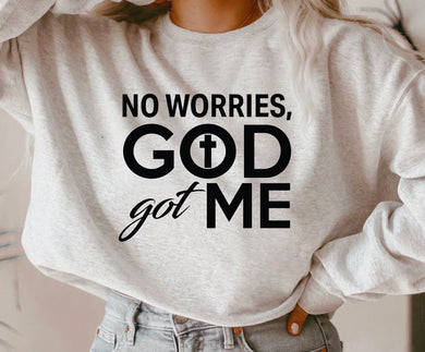 No Worries, God Got Me - Black Ink