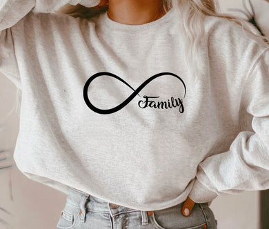 Family w/ Infinity Sign - Black Ink