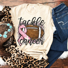Load image into Gallery viewer, Tackle Cancer w/ Pink Ribbon &amp; Football - 6 Style Options
