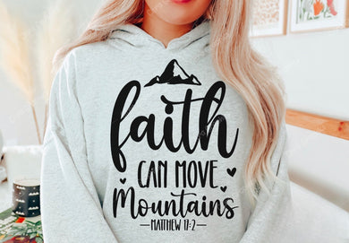 Faith Can Move Mountains - Matthew 17:2 - Black Ink
