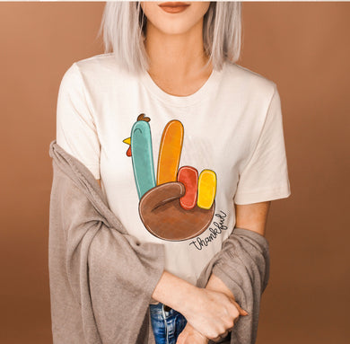 Thankful Peace Turkey - Thanksgiving
