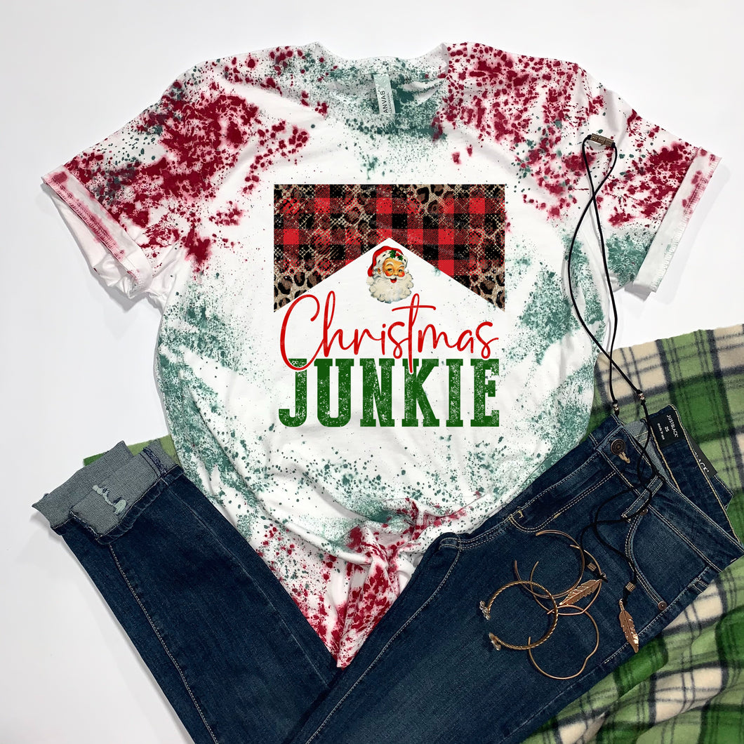 Christmas Junkie w/ Plaid & Leopard Print - 5 Style Options
