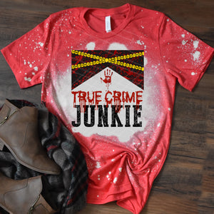 True Crime Junkie w/ Blood & Crime Scene Tape