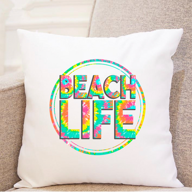Beach Life - Tie-Dye w/ Circle - Pillow