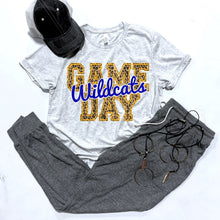 Load image into Gallery viewer, Wildcats Game Day w/ Blue &amp; Gold Leopard Print - 14 Color Options