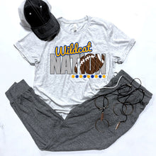 Load image into Gallery viewer, Wildcat Nation w/ Football - Blue &amp; Gold Text - 14 Color Options