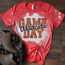 Load image into Gallery viewer, Wildcats Game Day w/ Black &amp; Red Leopard Print - 14 Color Options