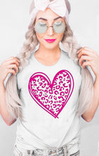 Load image into Gallery viewer, Pink Leopard Print Heart