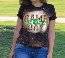 Load image into Gallery viewer, Bulldogs Game Day w/ Green &amp; Leopard Print - 14 Color Options