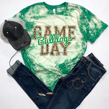 Load image into Gallery viewer, Bulldogs Game Day w/ Green &amp; Leopard Print - 14 Color Options