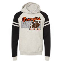 Load image into Gallery viewer, Porcupine Nation w/ Football - Orange &amp; Black Text