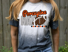 Load image into Gallery viewer, Porcupine Nation w/ Football - Orange &amp; Black Text