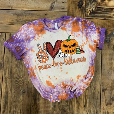 Peace Love Halloween w/ Jack-O-Lantern