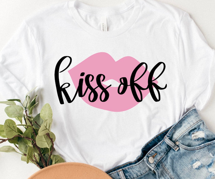 Kiss Off w/ Pink Lips - Anti-Valentines