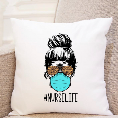 #NurseLife - Skeleton w/Mask - Pillow