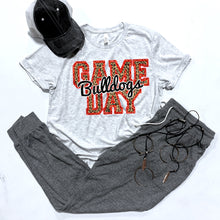 Load image into Gallery viewer, Bulldogs Game Day w/ Black &amp; Red Leopard Print - 5 Style Options