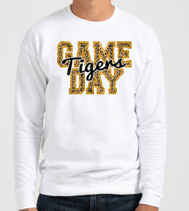 Tigers Game Day w/ Black & Orange Leopard Print - 5 Style Options