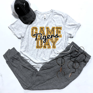 Tigers Game Day w/ Black & Orange Leopard Print - 5 Style Options
