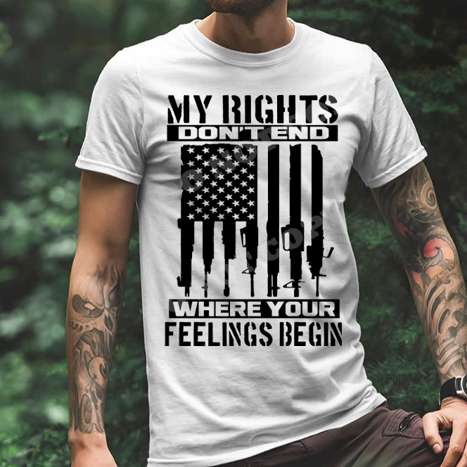 My Rights Don't End Where Your Feelings Begin - 10 Style Options