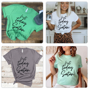 Not Today Satan - Black Ink