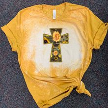 Load image into Gallery viewer, Camo Cross &amp; Sunflowers - T-Shirt / Sweatshirt Unisex Sizing