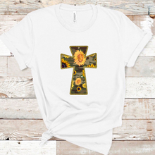 Load image into Gallery viewer, Camo Cross &amp; Sunflowers