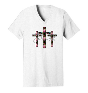 3 Floral Crosses - John 3:16