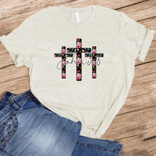 Load image into Gallery viewer, 3 Floral Crosses - John 3:16
