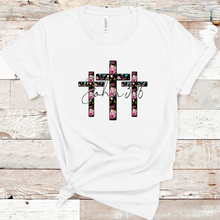 Load image into Gallery viewer, 3 Floral Crosses - John 3:16