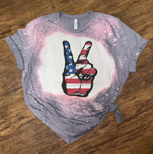 Load image into Gallery viewer, Peace Hand Sign w/ American Flag