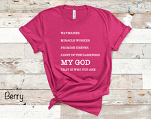 Load image into Gallery viewer, Waymaker Miracle Worker My God - White Ink