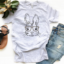 Load image into Gallery viewer, Hipster Bunny - Outline