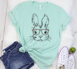 Hipster Bunny - Outline