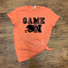 Load image into Gallery viewer, Football - Game On - Acid Wash Splatter Orange
