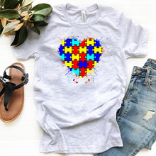 Load image into Gallery viewer, Autism Splatter Heart
