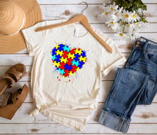Load image into Gallery viewer, Autism Splatter Heart