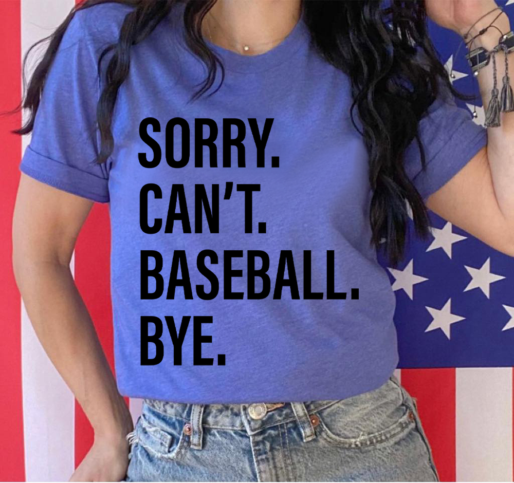 Sorry. Can't. BASEBALL. Bye.