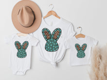 Load image into Gallery viewer, Easter Bunny w/ Leopard Print &amp; Turquoise Jewels