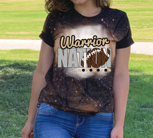 Load image into Gallery viewer, Warrior Nation w/ Football - Gold/Tan &amp; Black Text - 12 Color Options
