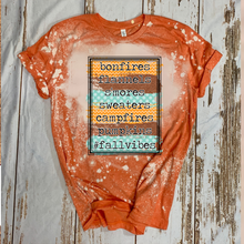 Load image into Gallery viewer, Fall Vibes - Bonfires Flannels Smores Sweaters Campfires Pumpkins