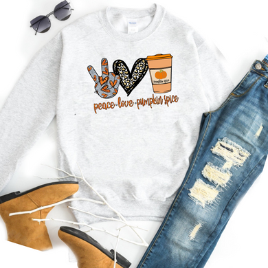 Peace Love Pumpkin Spice w/ Glitter