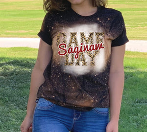 Saginaw Game Day w/ Maroon & Leopard Print - 5 Style Options