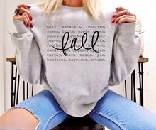 Load image into Gallery viewer, All The Fall Vibes - Cursive Fall - Black Ink